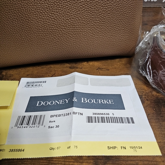 Dooney & Bourke Tan Leather Crossbody Bag - Picture 4 of 12